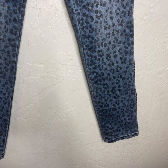 Gap Kids Girls Size 14 Stretch Sky High Jegging Jeans Ankle Cheetah Print - Picture 4 of 11